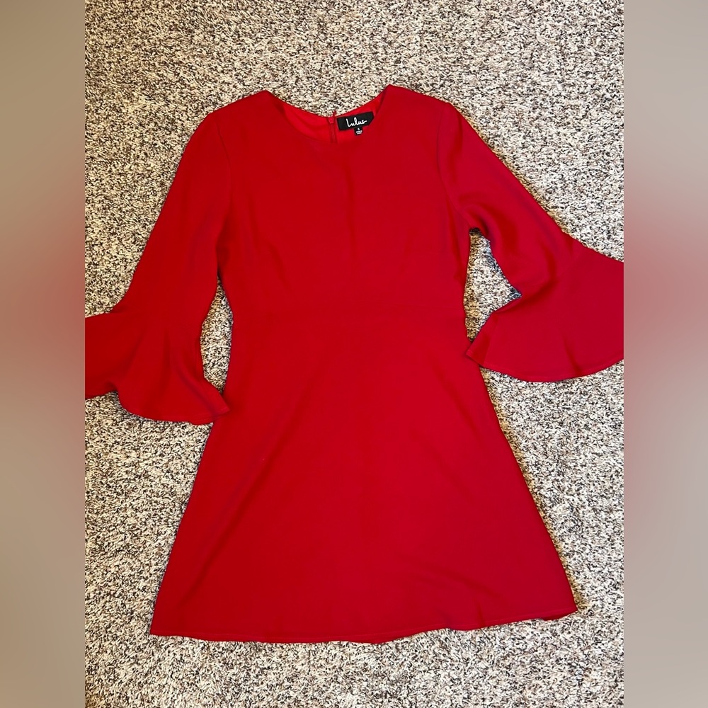 Lulus bell sleeve dress, size S